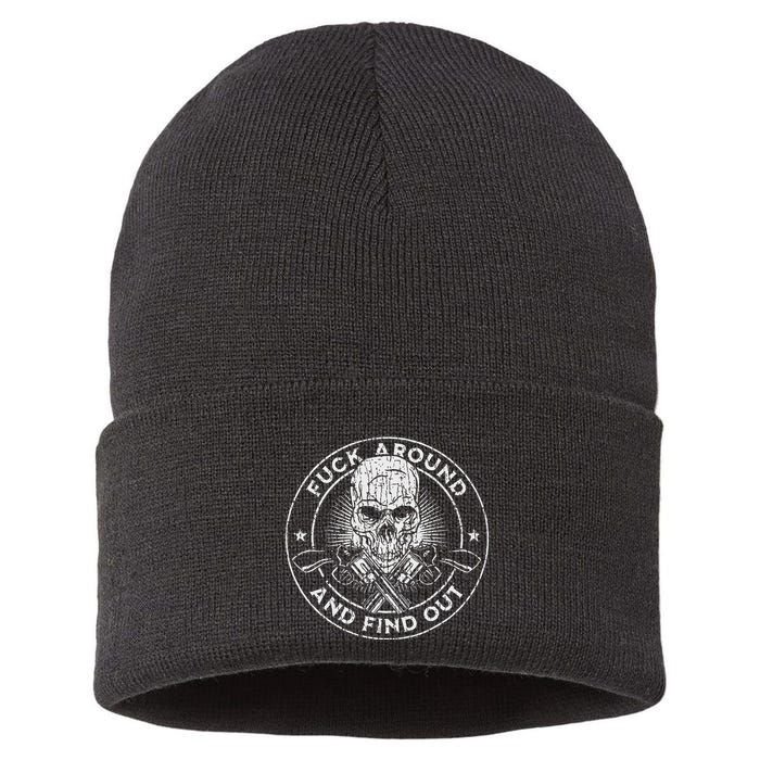 Fuck Around And Find Out Sustainable Knit Beanie