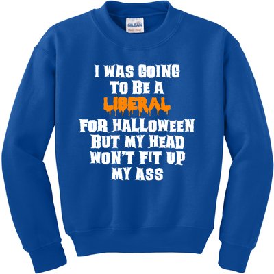 Funny Antiliberal Adult Halloween Costume Gag Gift Cute Gift Kids Sweatshirt