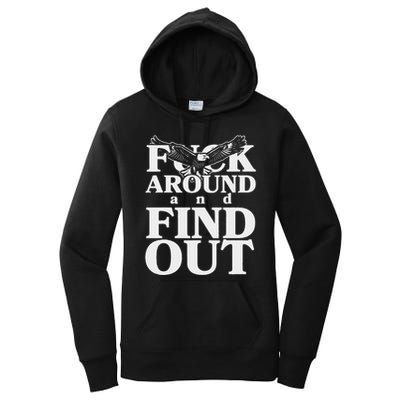 Fuck Around And Find Out Eagle Women's Pullover Hoodie