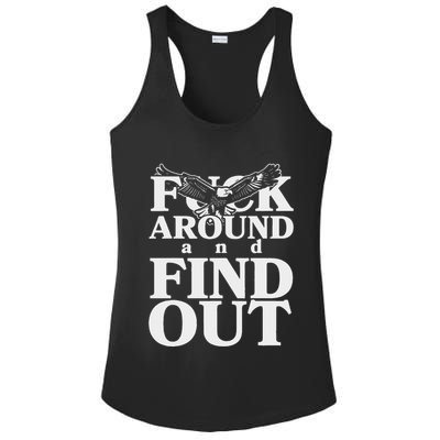 Fuck Around And Find Out Eagle Ladies PosiCharge Competitor Racerback Tank