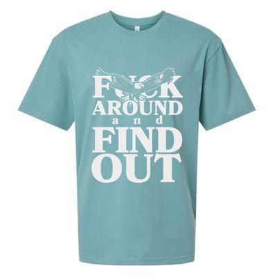 Fuck Around And Find Out Eagle Sueded Cloud Jersey T-Shirt