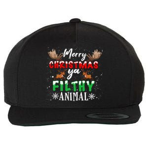 Funny Alone At Home Movies Merry Christmas You Filty Animal Great Gift Wool Snapback Cap