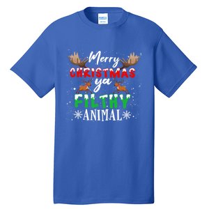 Funny Alone At Home Movies Merry Christmas You Filty Animal Great Gift Tall T-Shirt