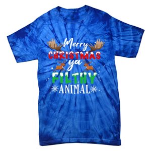 Funny Alone At Home Movies Merry Christmas You Filty Animal Great Gift Tie-Dye T-Shirt