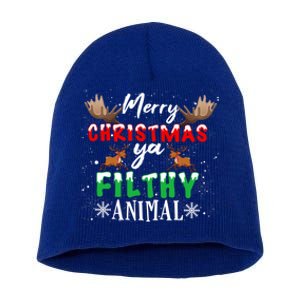 Funny Alone At Home Movies Merry Christmas You Filty Animal Great Gift Short Acrylic Beanie