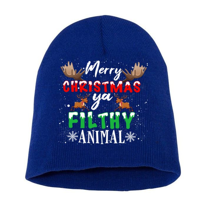 Funny Alone At Home Movies Merry Christmas You Filty Animal Great Gift Short Acrylic Beanie