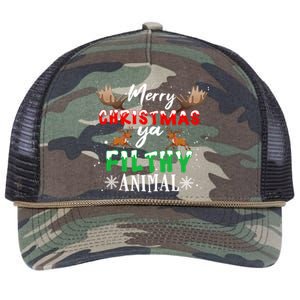 Funny Alone At Home Movies Merry Christmas You Filty Animal Great Gift Retro Rope Trucker Hat Cap