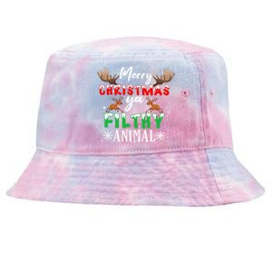 Funny Alone At Home Movies Merry Christmas You Filty Animal Great Gift Tie-Dyed Bucket Hat