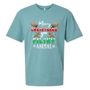 Funny Alone At Home Movies Merry Christmas You Filty Animal Great Gift Sueded Cloud Jersey T-Shirt