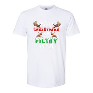 Funny Alone At Home Movies Merry Christmas You Filty Animal Great Gift Softstyle CVC T-Shirt