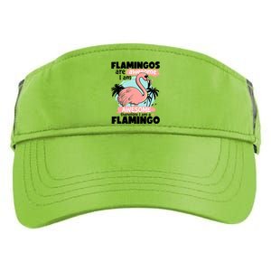 Flamingos Are Awesome I Am Awesome Funny Pink Flamingoes Gift Adult Drive Performance Visor