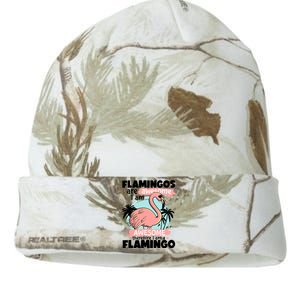 Flamingos Are Awesome I Am Awesome Funny Pink Flamingoes Gift Kati Licensed 12" Camo Beanie