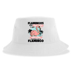 Flamingos Are Awesome I Am Awesome Funny Pink Flamingoes Gift Sustainable Bucket Hat