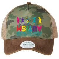 Funny Autism Awareness Seeing The World From Different Angles Legacy Tie Dye Trucker Hat