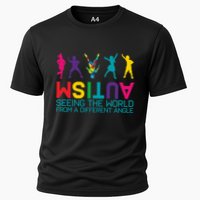 Funny Autism Awareness Seeing The World From Different Angles Performance Shirt