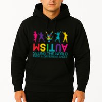 Funny Autism Awareness Seeing The World From Different Angles Hoodie