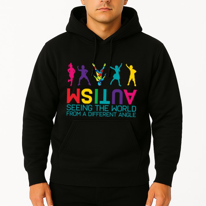 Funny Autism Awareness Seeing The World From Different Angles Hoodie