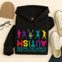 Funny Autism Awareness Seeing The World From Different Angles Hoodie