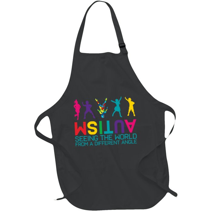 Funny Autism Awareness Seeing The World From Different Angles Apron