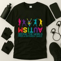 Funny Autism Awareness Seeing The World From Different Angles T-Shirt