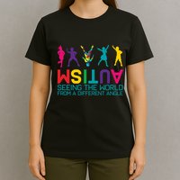 Funny Autism Awareness Seeing The World From Different Angles T-Shirt
