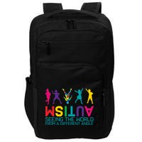 Funny Autism Awareness Seeing The World From Different Angles Impact Tech Backpack