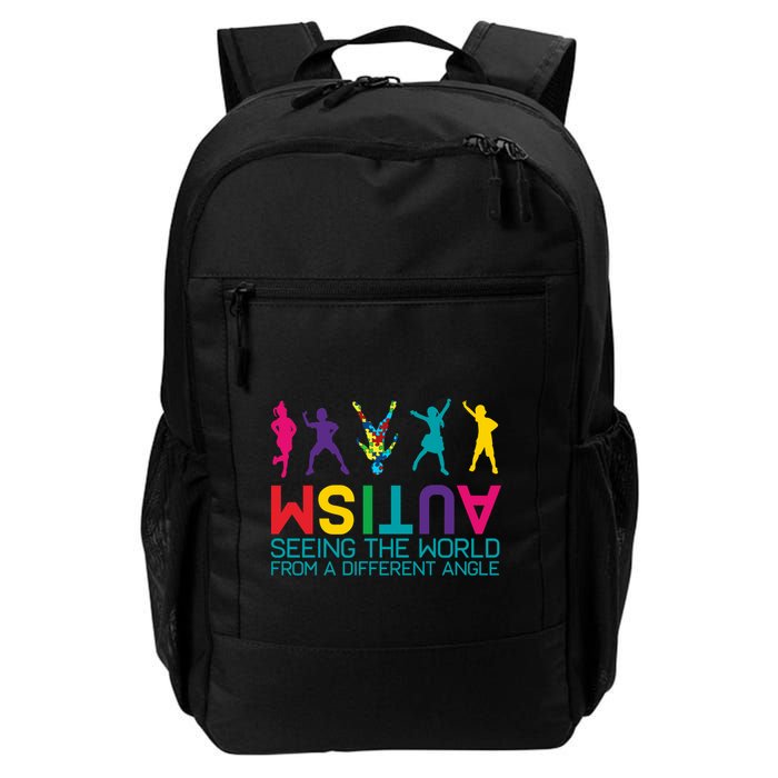 Funny Autism Awareness Seeing The World From Different Angles Backpack