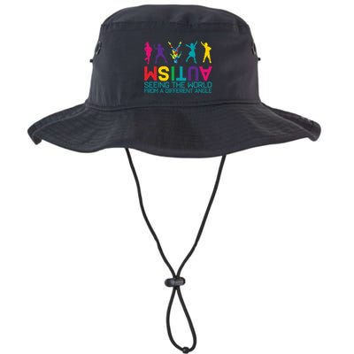 Funny Autism Awareness Seeing The World From Different Angles Bucket Hat