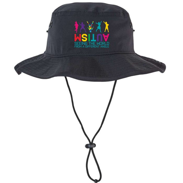 Funny Autism Awareness Seeing The World From Different Angles Bucket Hat