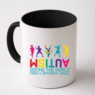 Funny Autism Awareness Seeing The World From Different Angles Mug