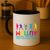 Funny Autism Awareness Seeing The World From Different Angles Mug