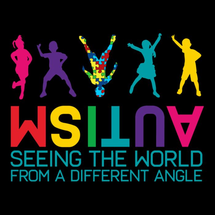 Funny Autism Awareness Seeing The World From Different Angles Drawstring Bag