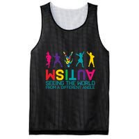 Funny Autism Awareness Seeing The World From Different Angles Mesh Reversible Basketball Jersey Tank