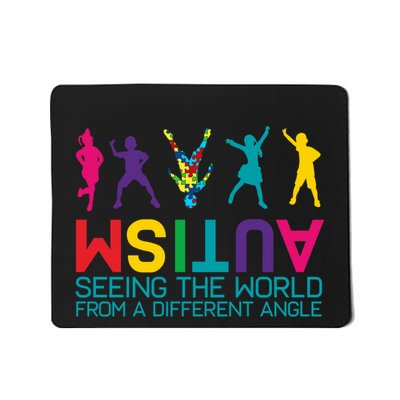Funny Autism Awareness Seeing The World From Different Angles Mousepad