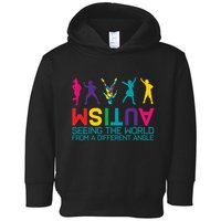 Funny Autism Awareness Seeing The World From Different Angles Toddler Hoodie