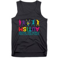 Funny Autism Awareness Seeing The World From Different Angles Tank Top