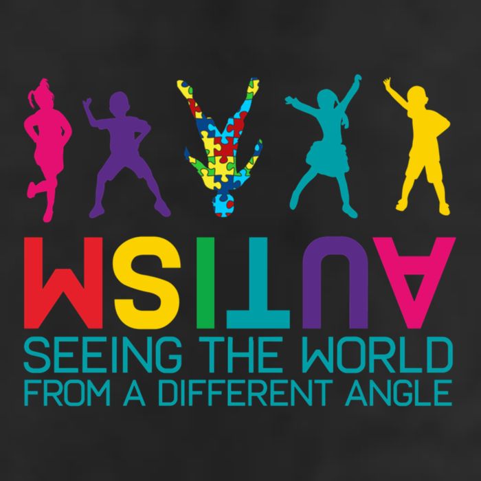 Funny Autism Awareness Seeing The World From Different Angles Microfiber Hand Towel