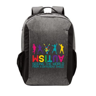 Funny Autism Awareness Seeing The World From Different Angles Vector Backpack