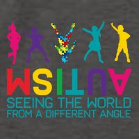 Funny Autism Awareness Seeing The World From Different Angles Vector Backpack