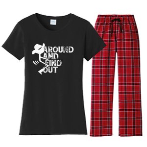 Fuck Around And Find Out Women's Flannel Pajama Set