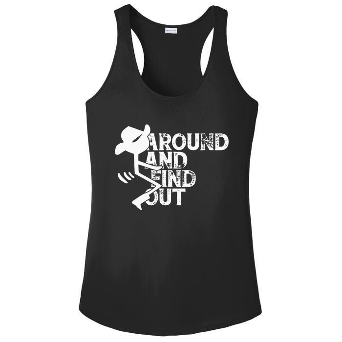 Fuck Around And Find Out Ladies PosiCharge Competitor Racerback Tank