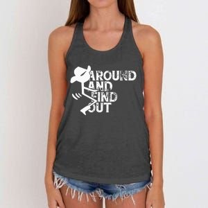 Fuck Around And Find Out Women's Knotted Racerback Tank