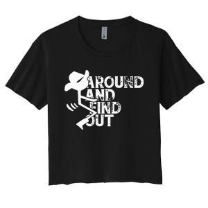 Fuck Around And Find Out Women's Crop Top Tee