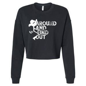 Fuck Around And Find Out Cropped Pullover Crew