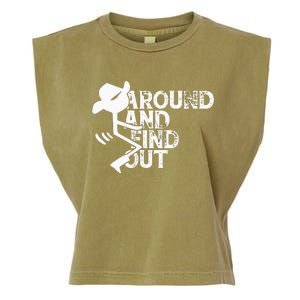 Fuck Around And Find Out Garment-Dyed Women's Muscle Tee