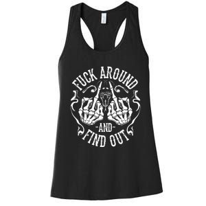 Fuck Around And Find Out Women's Racerback Tank