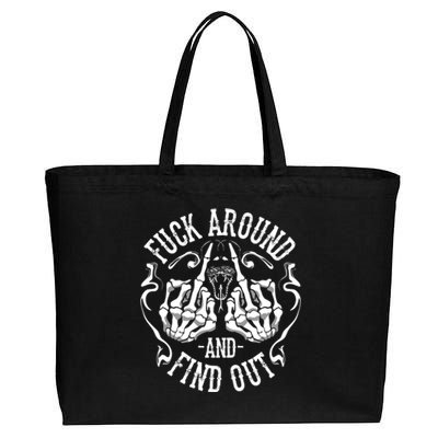 Fuck Around And Find Out Cotton Canvas Jumbo Tote