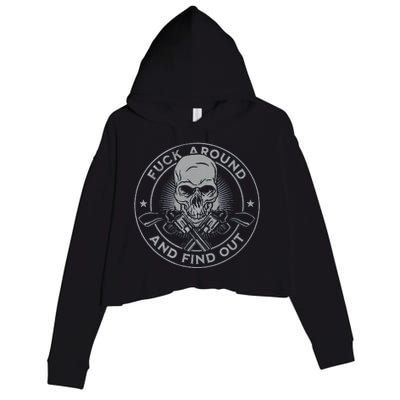 Fuck Around And Find Out Crop Fleece Hoodie