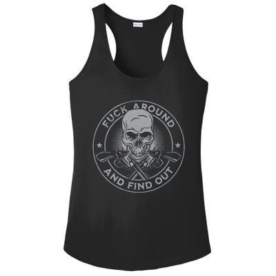 Fuck Around And Find Out Ladies PosiCharge Competitor Racerback Tank