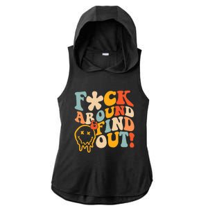 Fuck Around And Find Out Ladies PosiCharge Tri-Blend Wicking Draft Hoodie Tank